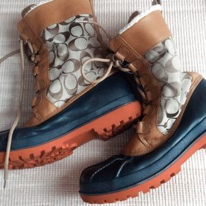 Authentic Coach duck boots